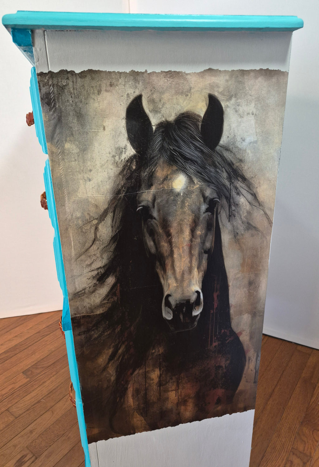 Cowgirl Dresser – Turquoise Western-Inspired Statement Piece