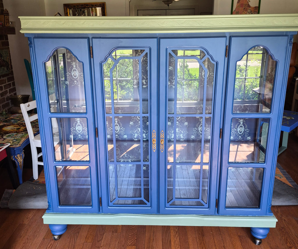 Curio Cabinet on Wheels