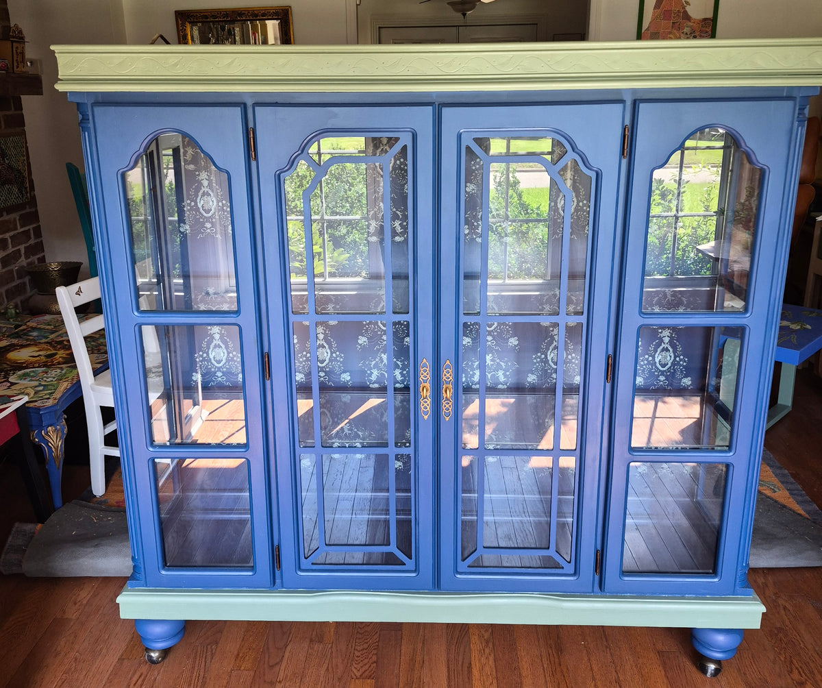 Curio Cabinet on Wheels