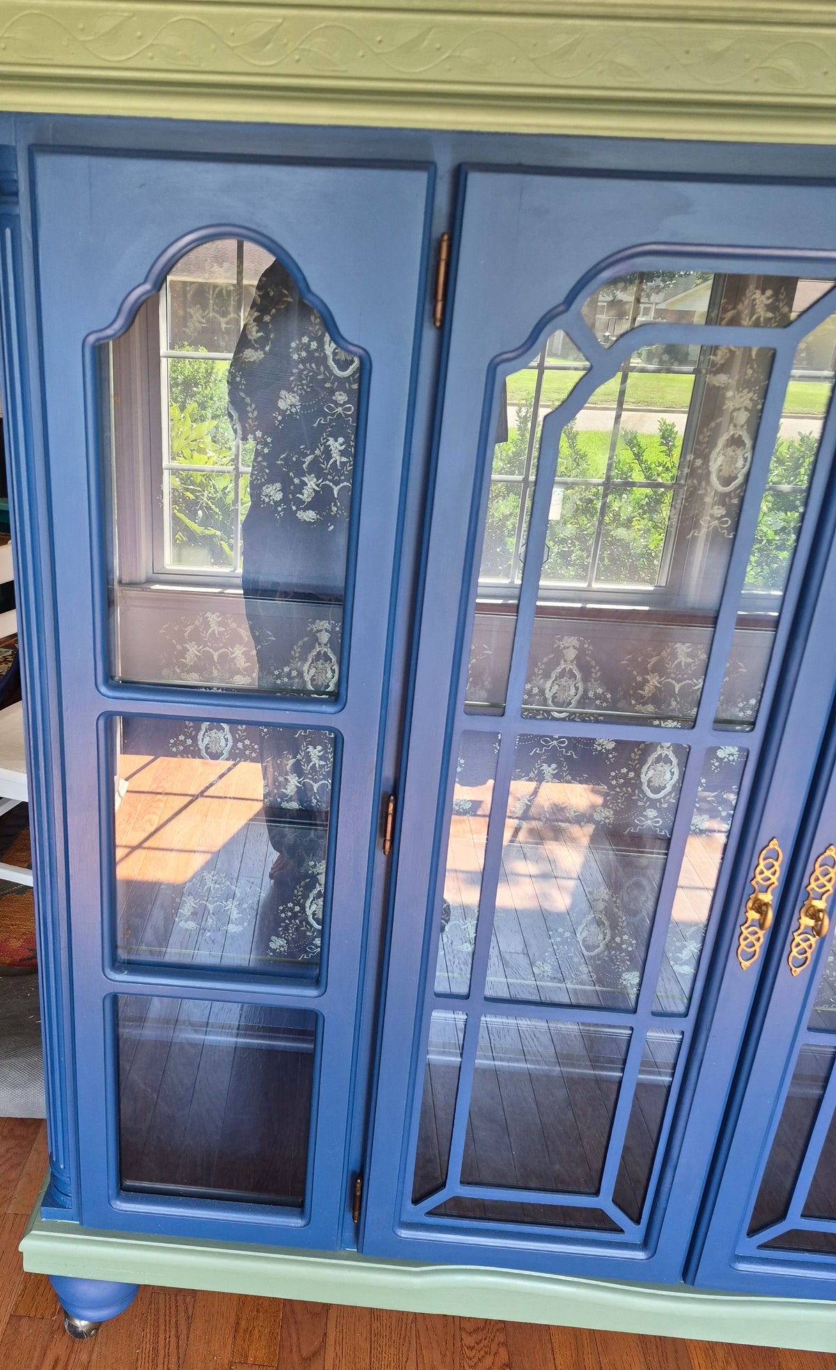 Curio Cabinet on Wheels