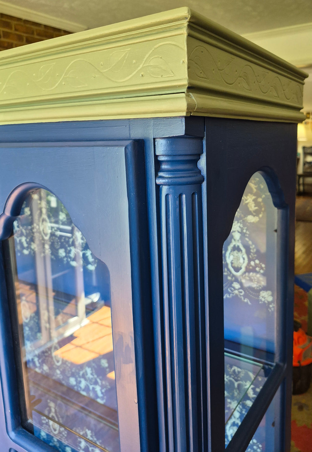 Curio Cabinet on Wheels