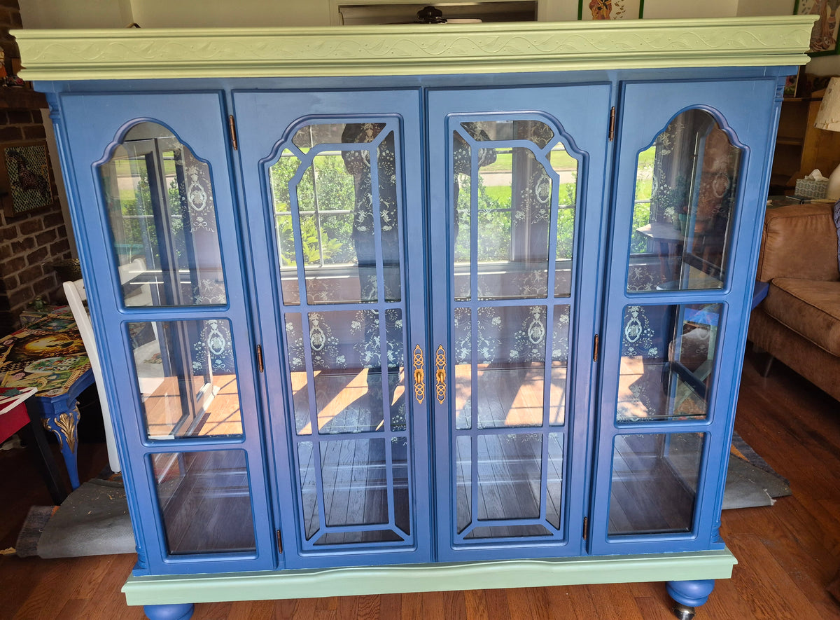 Curio Cabinet on Wheels