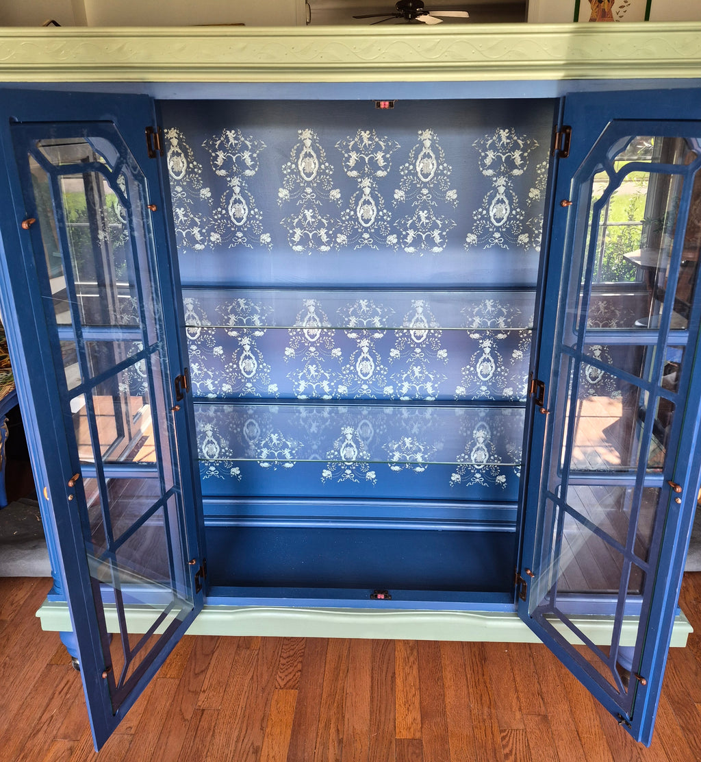 Curio Cabinet on Wheels