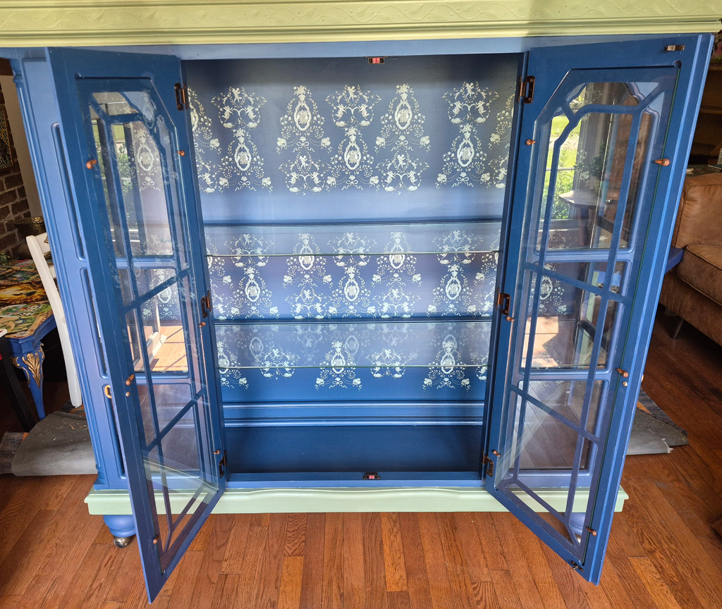 Curio Cabinet on Wheels