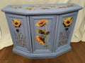 Sunflower Console Table – Shelf & Cabinet Storage